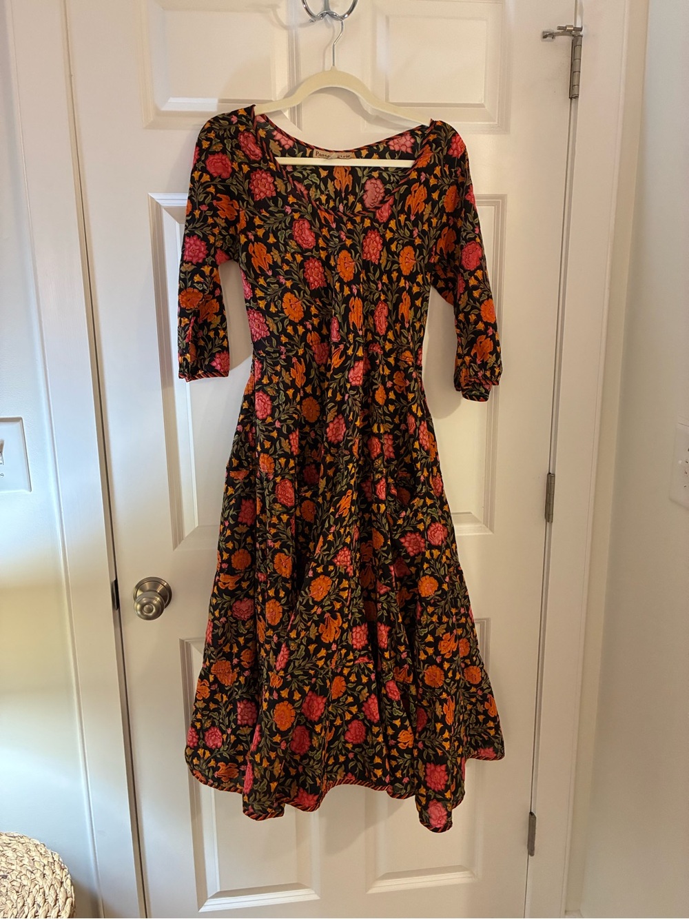 PASSEMENTRIE Santa Fe Maxi Alegra Cotton Floral Dress XXS